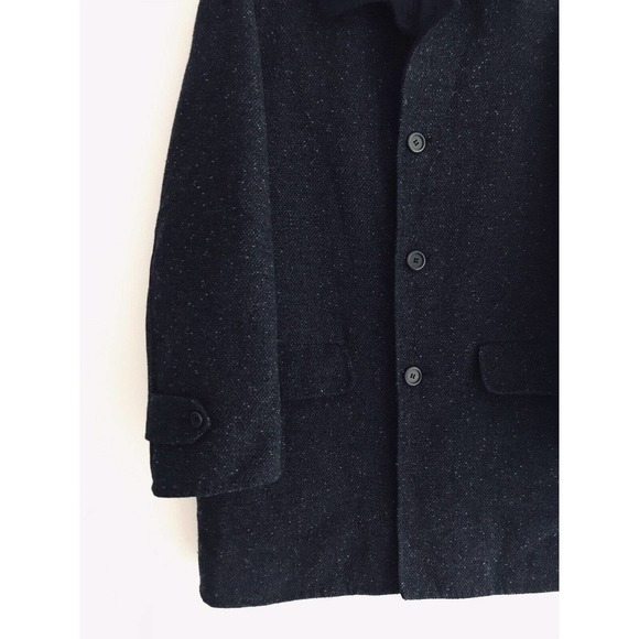 Nino Cerruti | 1881 Mens Size 56 Navy Blue Tweed Blazer Jacket Button Front - Picture 8 of 12